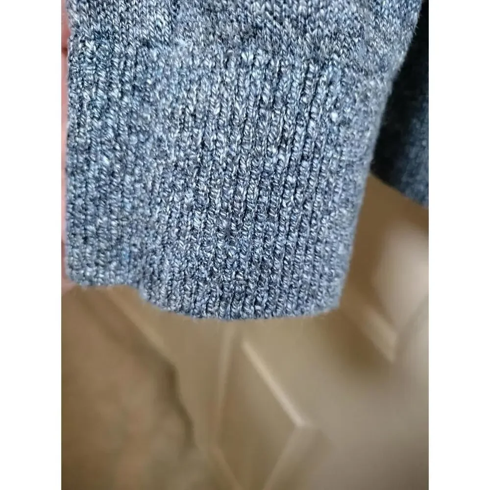 Banana Republic Men's L FullZip Sweater Italian Linen Coastal Grandad Minimalist